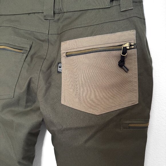Airblaster Glacier Collection Olive Green Snowboard Pants Size Small - Picture 4 of 11